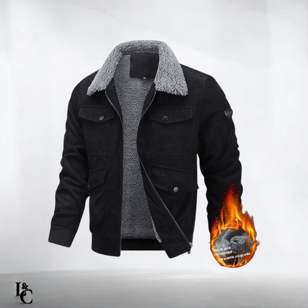 The Bakewell | Winter Lapel Fleece Jacket